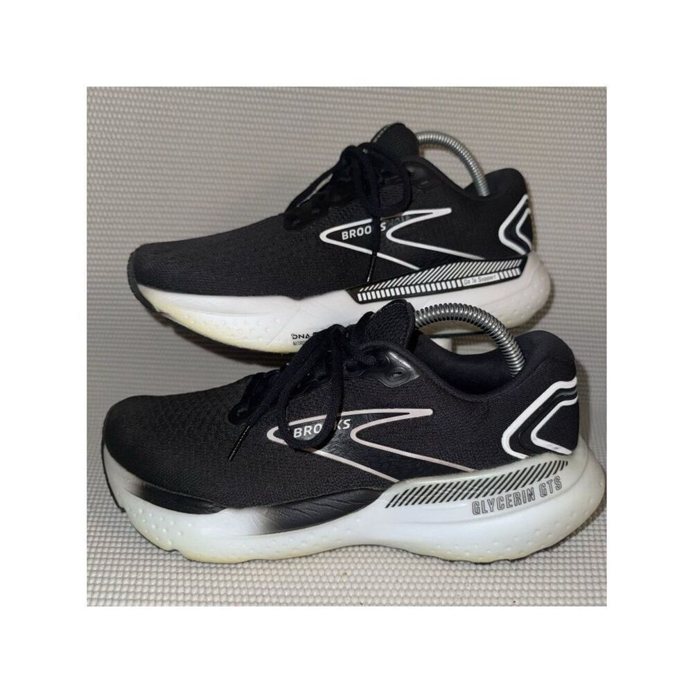 Brooks Glycerin GTS 21 Black Sneaker Running Athletic Gym Shoes Women’s Size 10